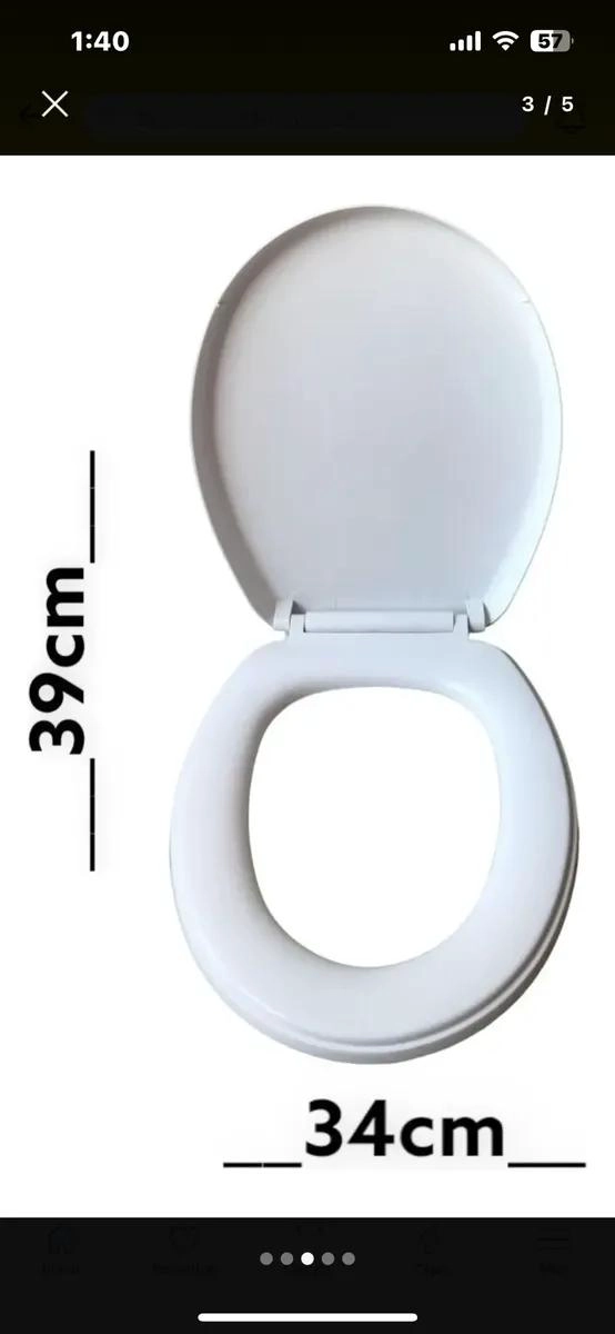 ASIENTO Y TAPA WC CIERRE LENTO DISEÑO MODERNO - 3