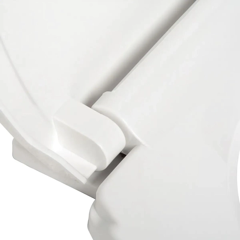 ASIENTO WC REDONDO PLASTICO CON CIERRE SUAVE Y DISEÑO MODERNO - 4