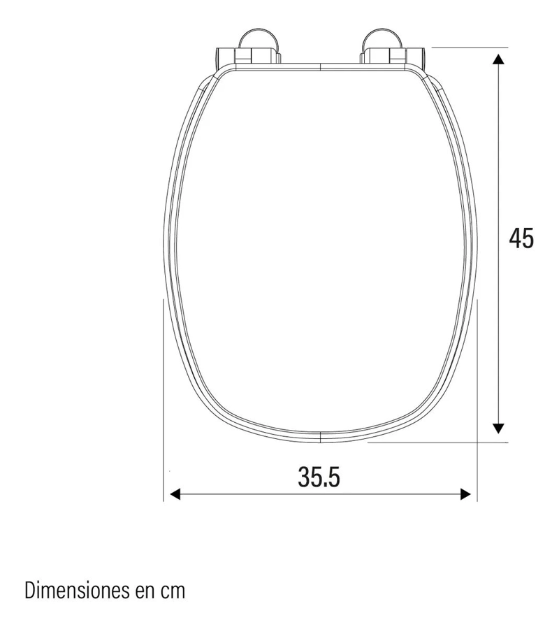 ASIENTO DE BAÑO DE MADERA HDF CON CIERRE SUAVE Y BISAGRAS METALICAS - 3