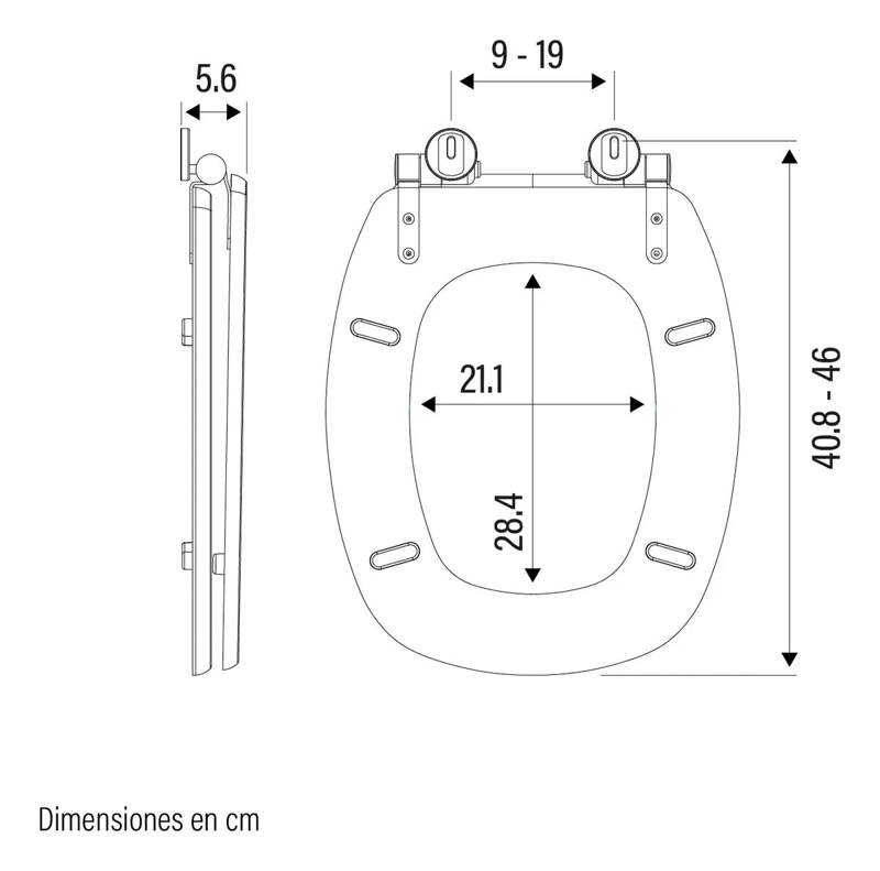 ASIENTO DE BAÑO DE MADERA HDF CON CIERRE SUAVE Y BISAGRAS METALICAS - 4