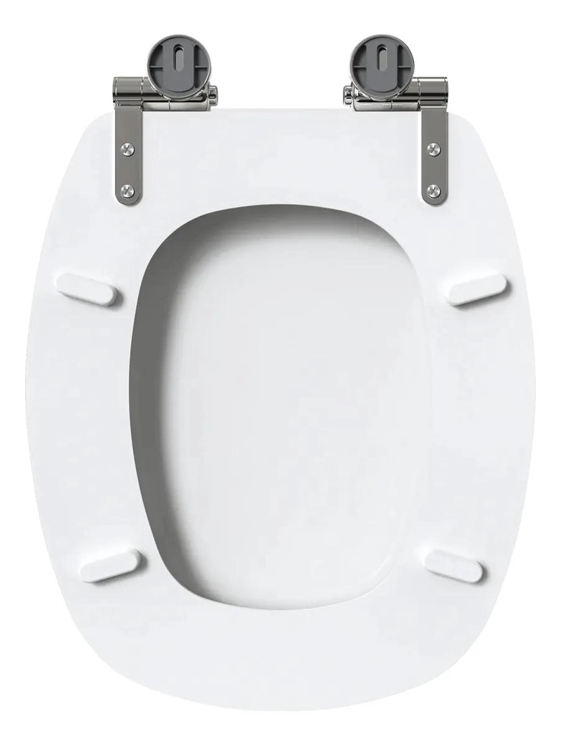 ASIENTO DE BAÑO DE MADERA HDF CON CIERRE SUAVE Y BISAGRAS METALICAS - 6