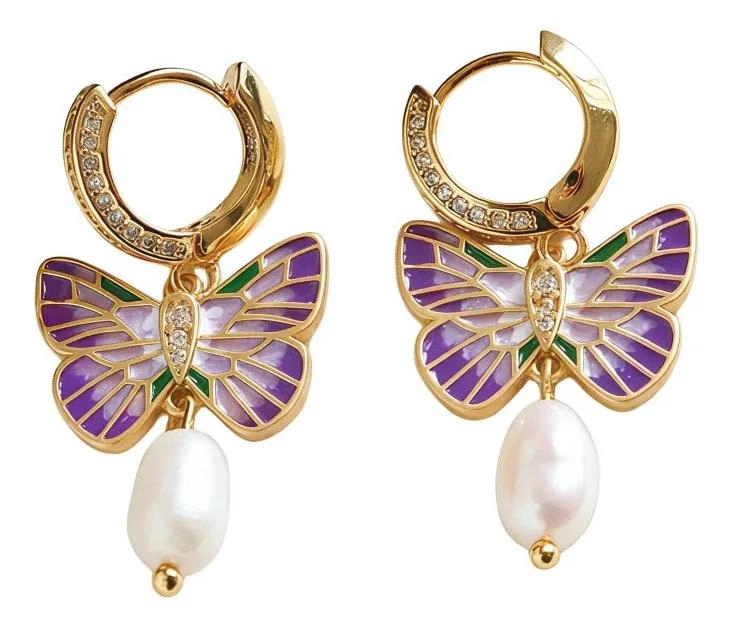 AROS DE ARGOLLA BAÑADOS EN ORO CON DISEÑO ELEGANTE - 1