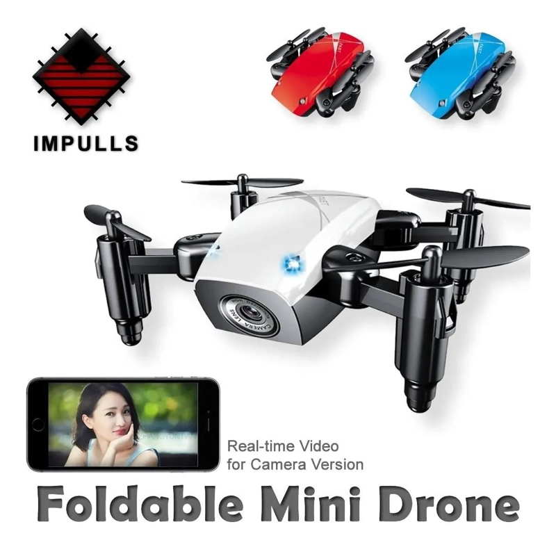 DRON MINI PLEGABLE CON CAMARA HD Y CONTROL DE VUELO - 2