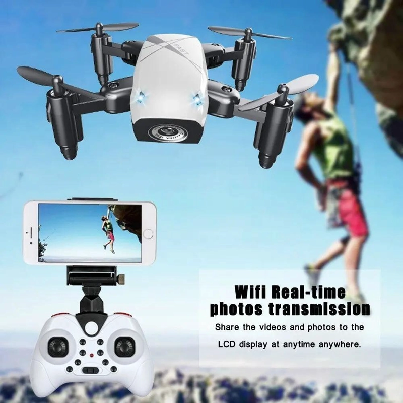 DRON MINI PLEGABLE CON CAMARA HD Y CONTROL DE VUELO - 5