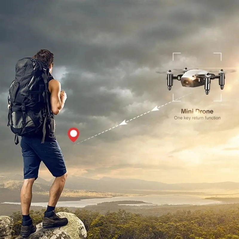 DRON MINI PLEGABLE CON CAMARA HD Y CONTROL DE VUELO - 6