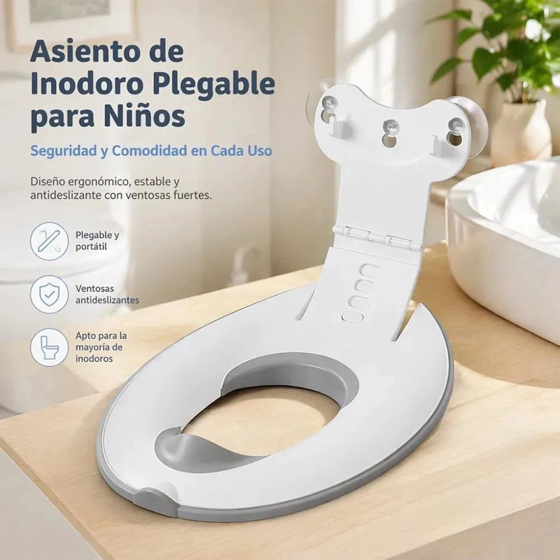 ASIENTO DE INODORO INFANTIL CON VENTOSAS PARA NIÑOS - 4