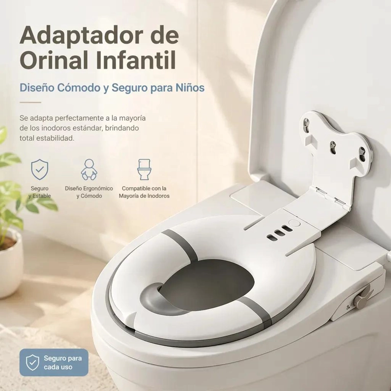 ASIENTO DE INODORO INFANTIL CON VENTOSAS PARA NIÑOS - 5