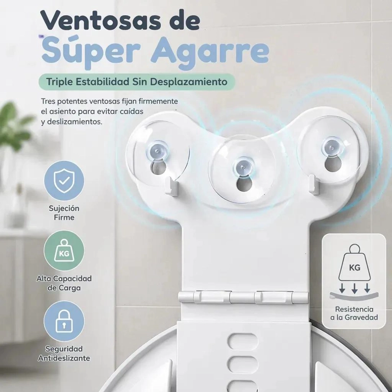 ASIENTO DE INODORO INFANTIL CON VENTOSAS PARA NIÑOS - 6