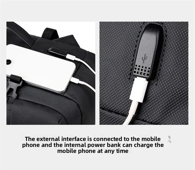 MOCHILA MULTIFUNCIONAL IMPERMEABLE PARA LAPTOP DE 15.6 PULGADAS - 7