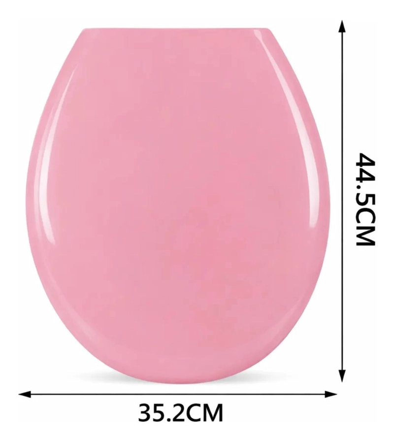 TAPA INODORO UNIVERSAL OVALADA 44.5X35.2 CM PARA BAÑO - 2
