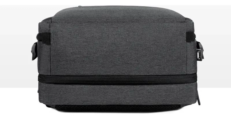 MOCHILA EXPANDIBLE USB IMPERMEABLE PARA VIAJES Y NOTEBOOK - 9