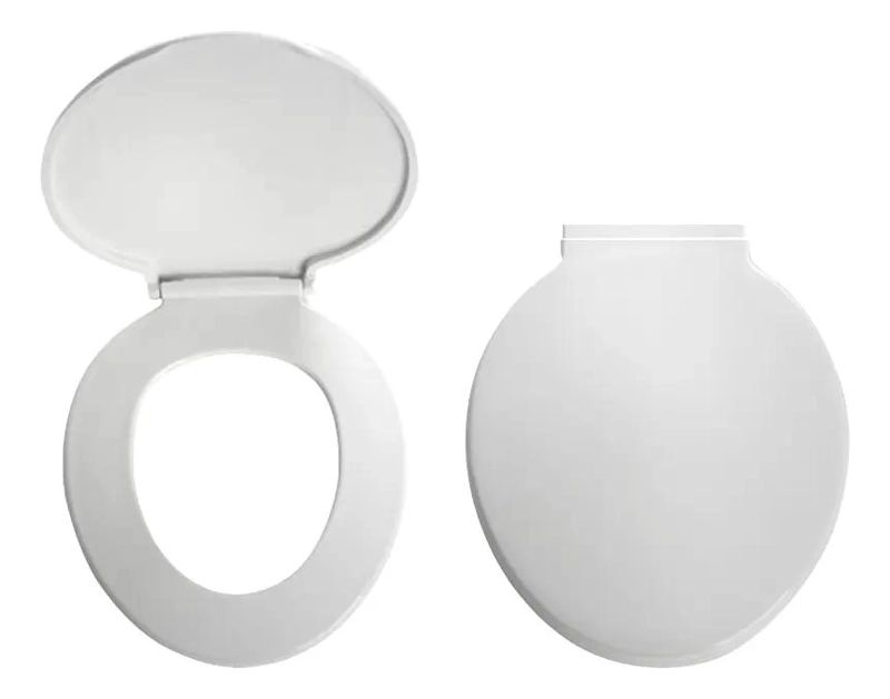 TAPA WC PLASTICA BLANCA UNIVERSAL REDONDA PARA SANITARIOS - 2
