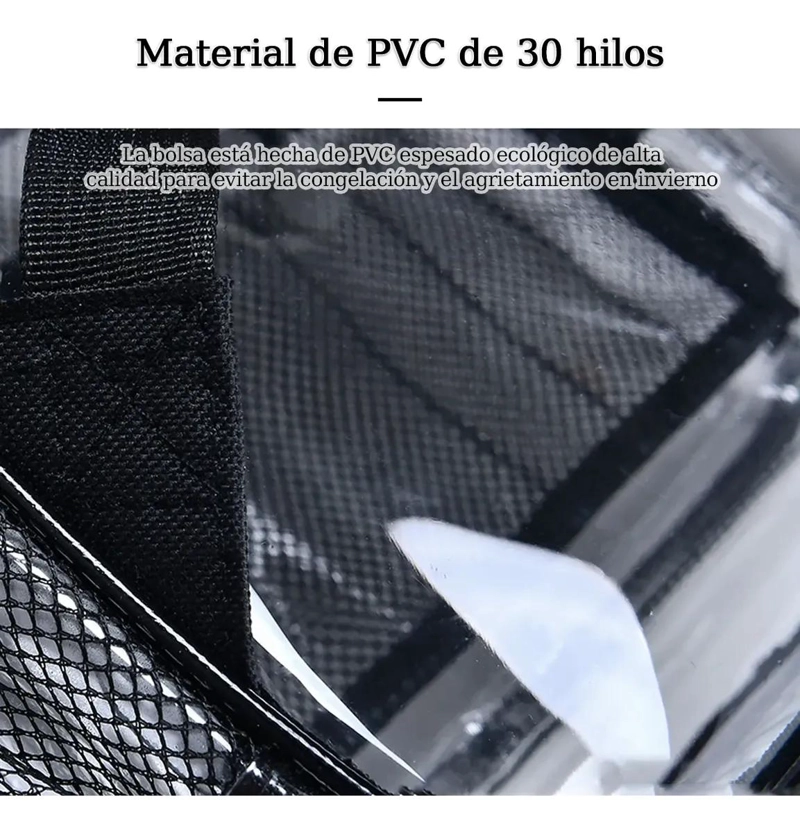 MOCHILA TRANSPARENTE IMPERMEABLE GRAN CAPACIDAD PARA VIAJES - 6