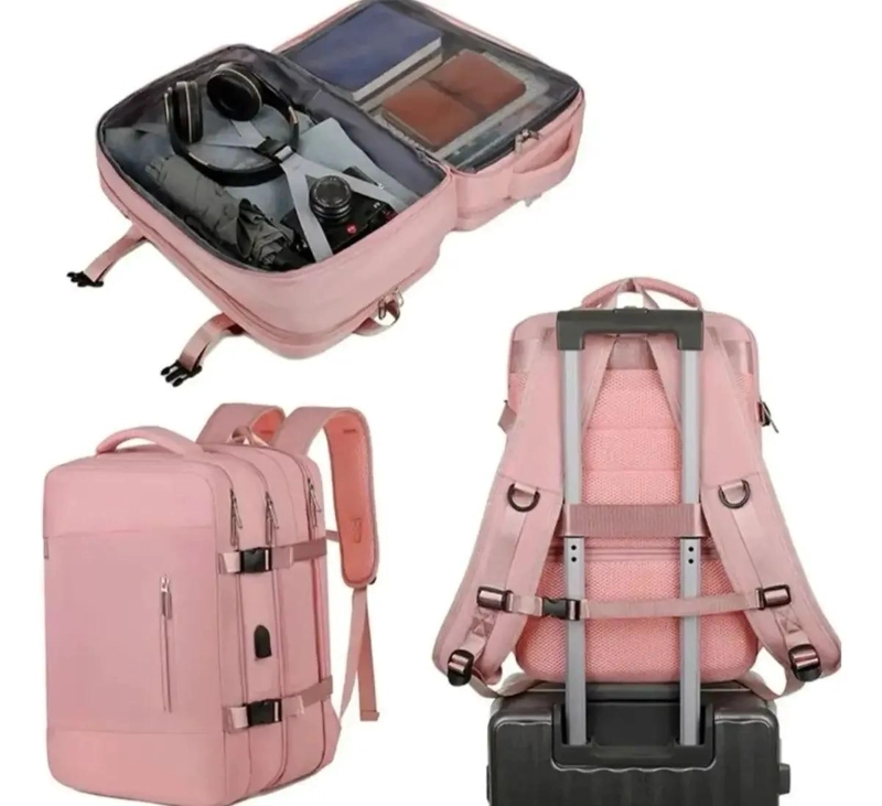 MOCHILA EXPANDIBLE IMPERMEABLE PARA VIAJES Y USO DIARIO - 4
