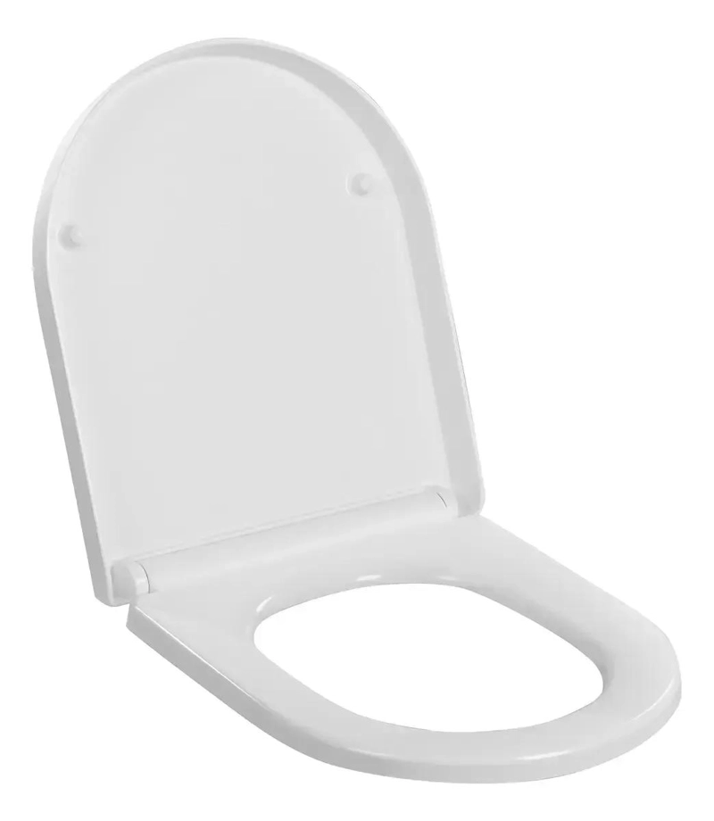 TAPA UREA SOFT CLOSE OVALADA PARA INODORO BLANCO - 1