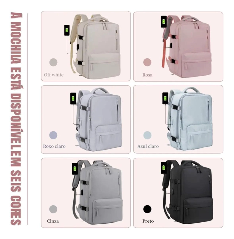 MOCHILA DE SENDERISMO IMPERMEABLE GRANDE CON COMPARTIMENTOS - 10