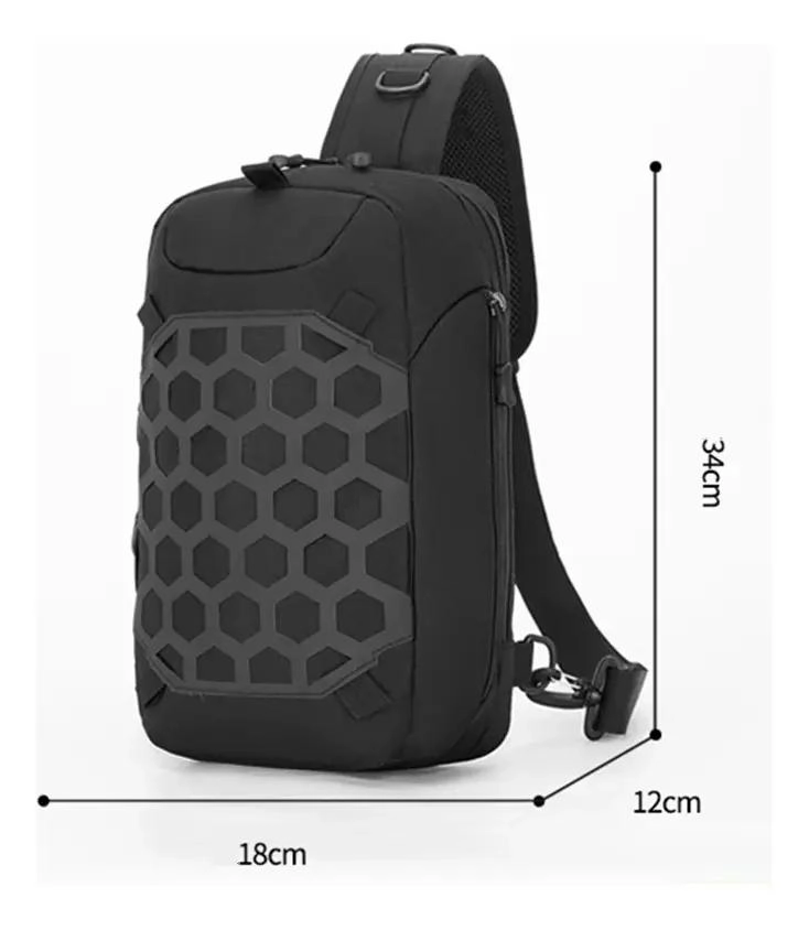MOCHILA CRUZADA IMPERMEABLE PARA AVENTURAS AL AIRE LIBRE - 4