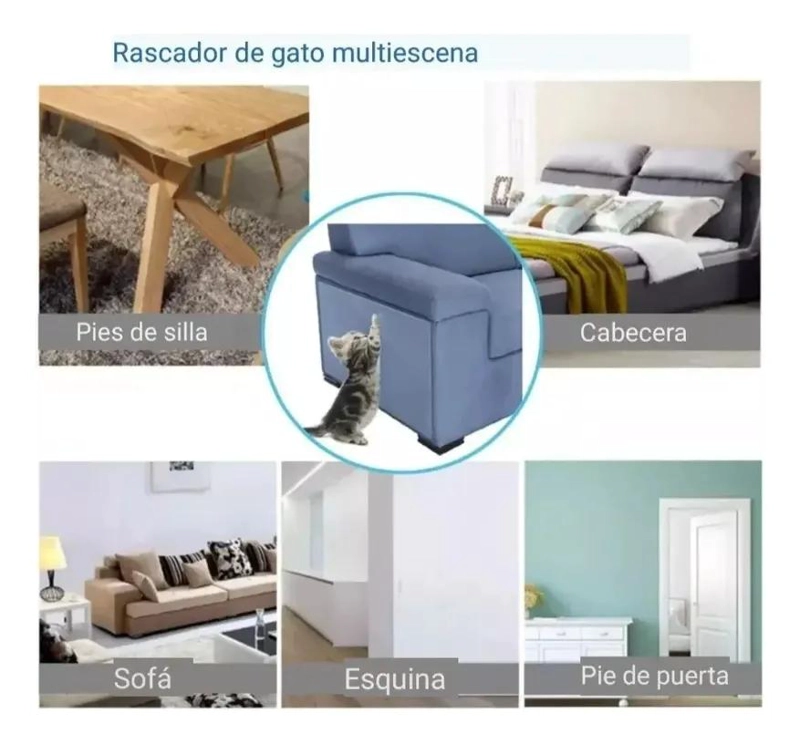 PROTECTOR ADHESIVO PARA MUEBLES CONTRA ARAÑAZOS DE GATO - 6