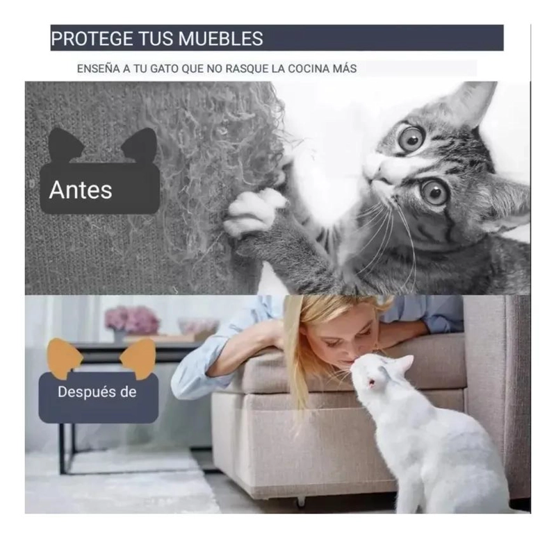 PROTECTOR ADHESIVO PARA MUEBLES CONTRA ARAÑAZOS DE GATO - 7