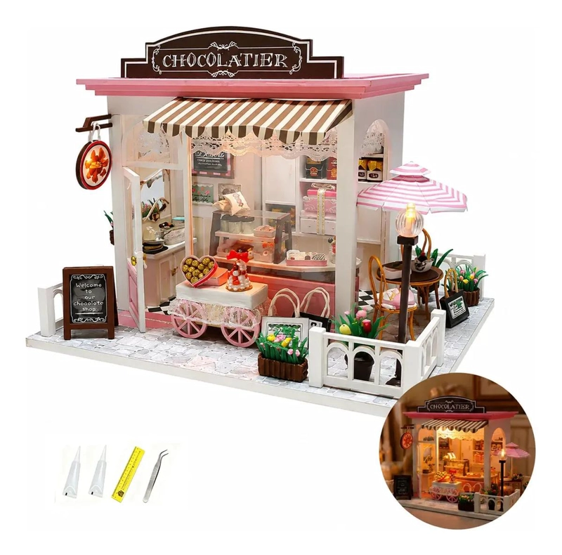 ROMPECABEZAS 3D TIENDA MINIATURA CON ILUMINACION LED - 1