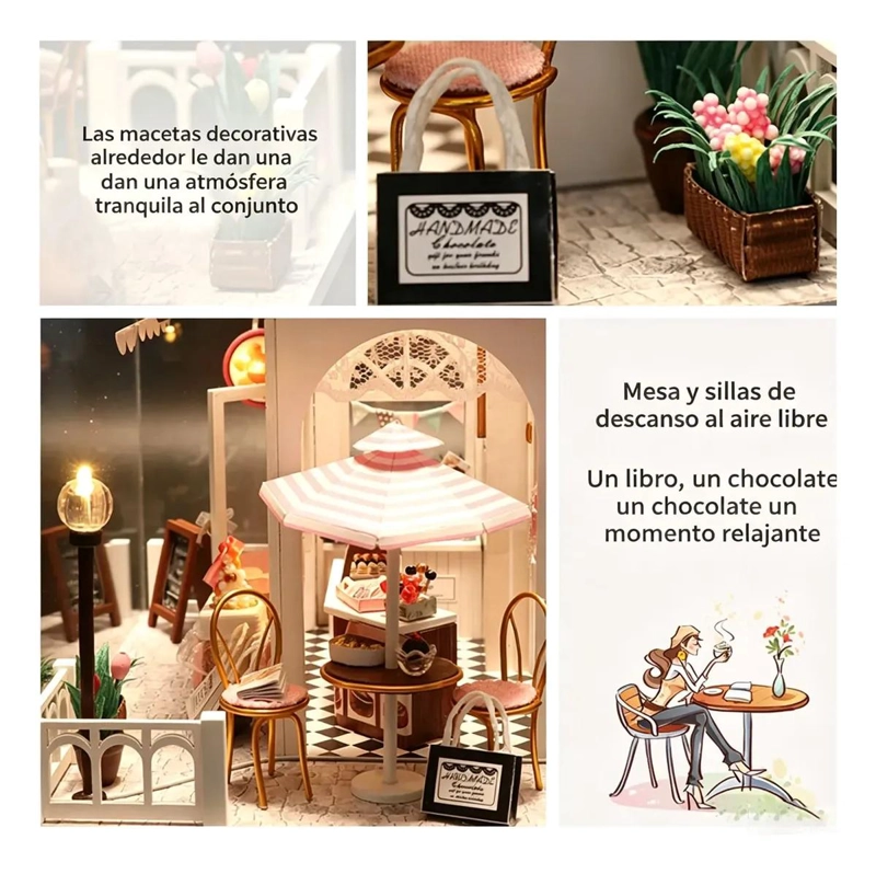 ROMPECABEZAS 3D TIENDA MINIATURA CON ILUMINACION LED - 5