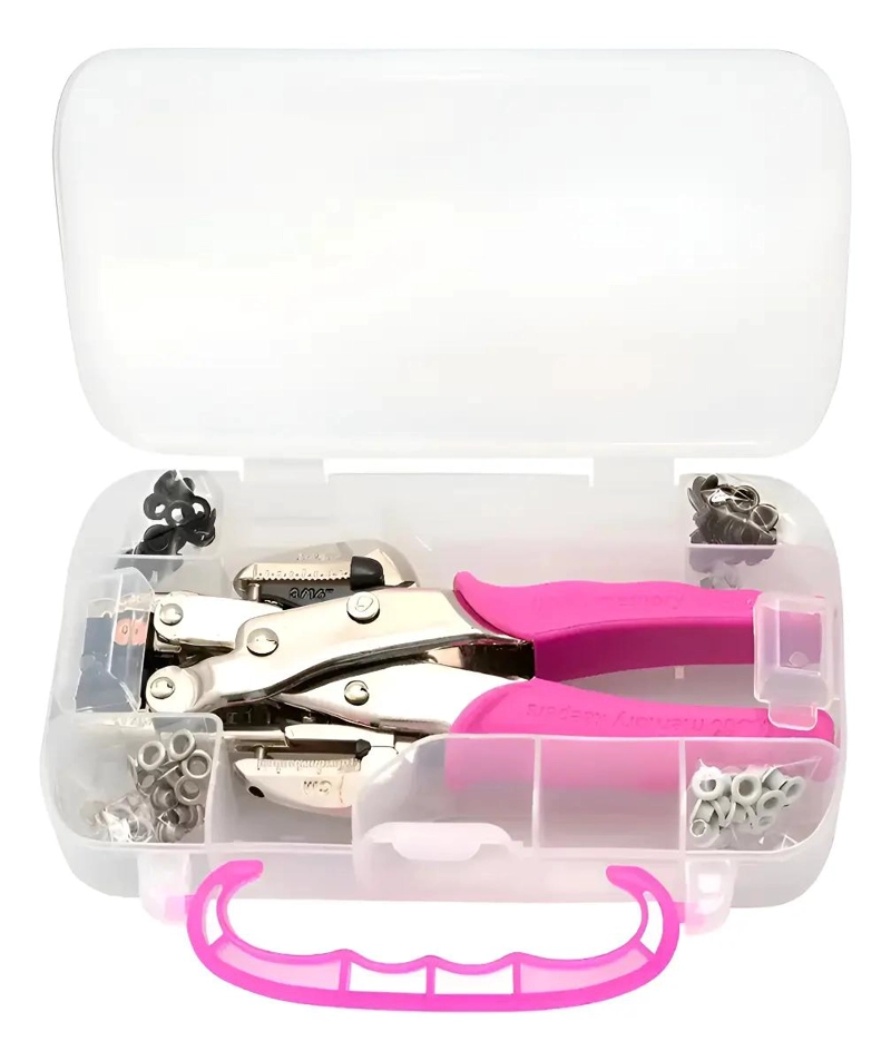 PERFORADORA Y FIJADOR DE OJALES ERGONOMICA - 1