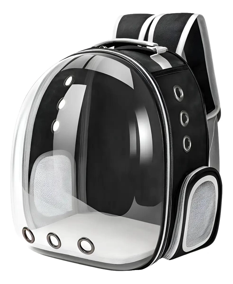 BOLSO TRANSPARENTE PARA MASCOTAS PEQUEÑAS DE DISEÑO MODERNO - 2