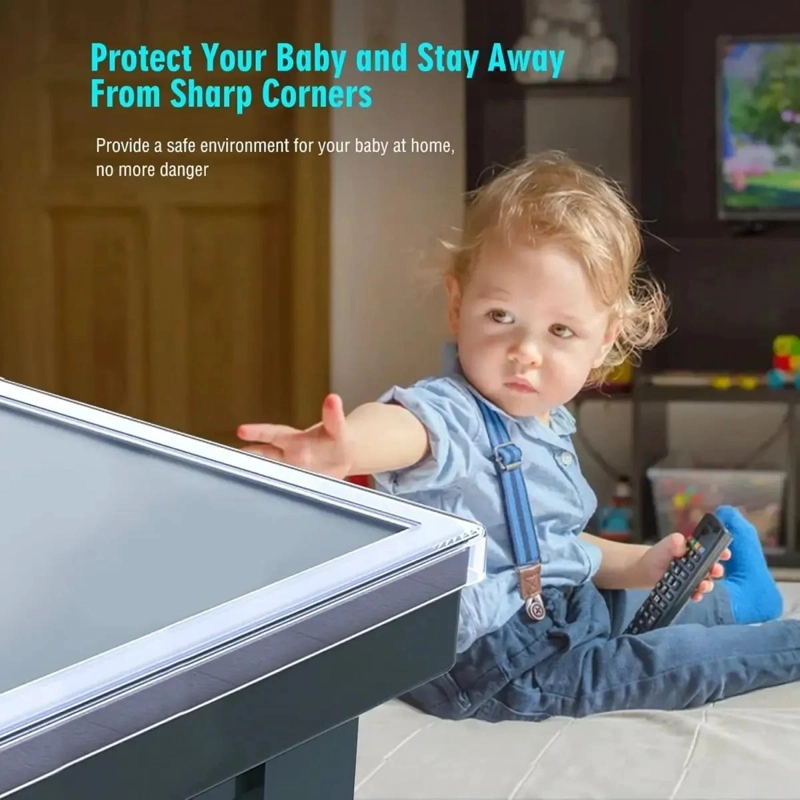 PROTECTOR DE ESQUINAS Y BORDES DE SILICONA TRANSPARENTE PARA MUEBLES - 4