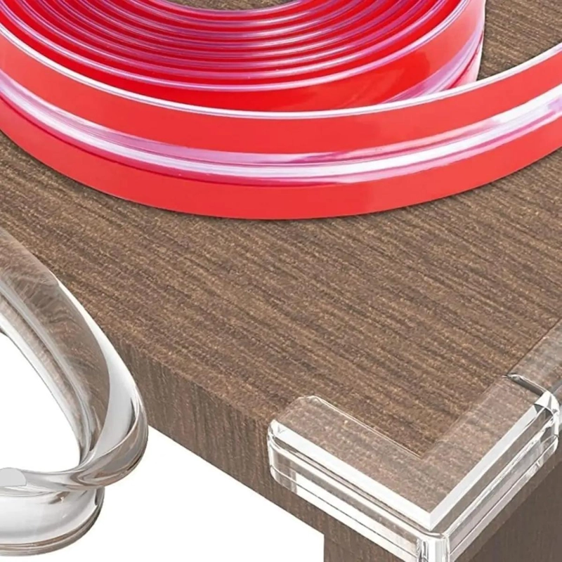 PROTECTOR TRANSPARENTE PARA BORDES Y ESQUINAS DE MUEBLES 6M - 8