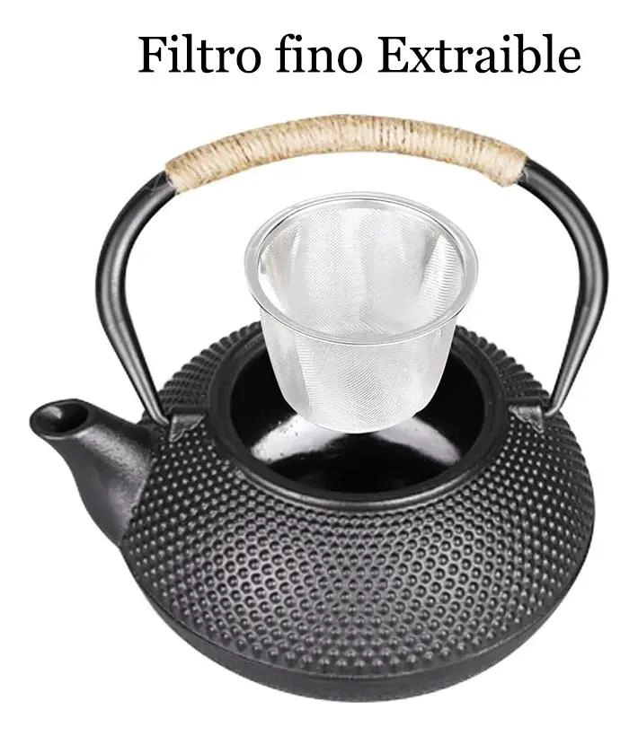 TETERA DE HIERRO FUNDIDO CON INFUSOR DE ACERO INOXIDABLE - 2