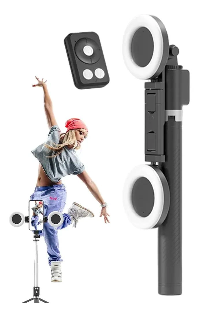 PALO SELFIE TRIPODE CON LUZ LED PARA CELULAR - 3