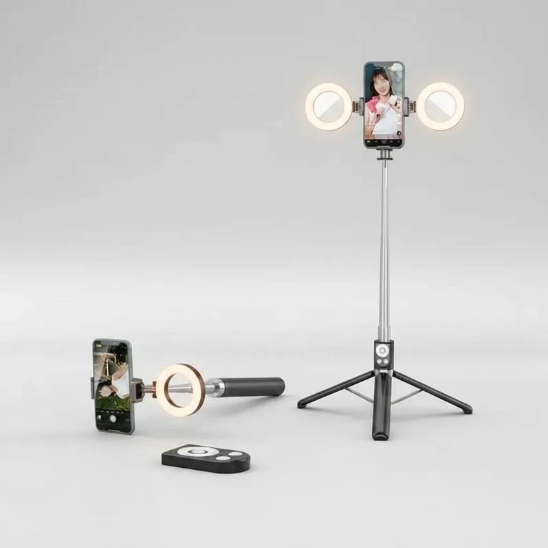 PALO SELFIE TRIPODE CON LUZ LED PARA CELULAR - 5