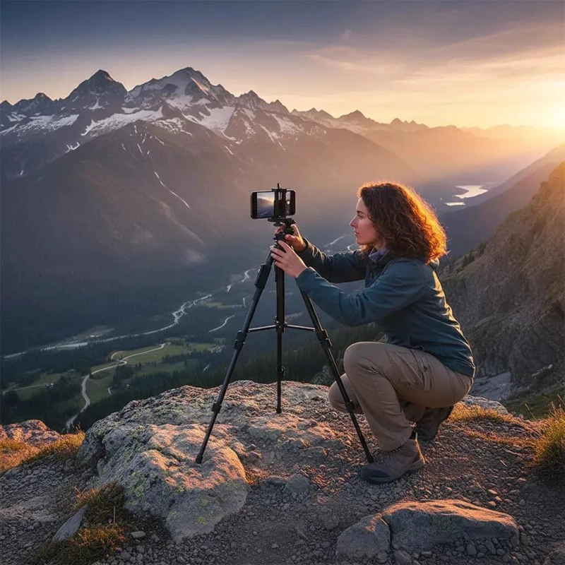 TRIPODE PROFESIONAL AJUSTABLE CON DISPARADOR BLUETOOTH PARA FOTOGRAFIA - 9