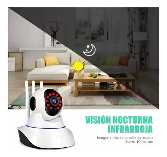 CAMARA DE SEGURIDAD INALAMBRICA 360 CON VISION NOCTURNA - 4