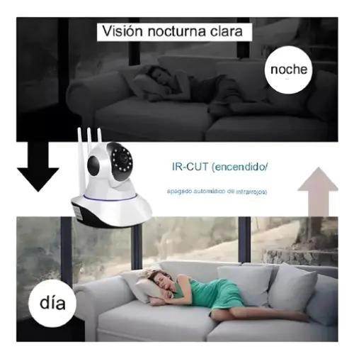 CAMARA DE SEGURIDAD INALAMBRICA 360 CON VISION NOCTURNA - 5