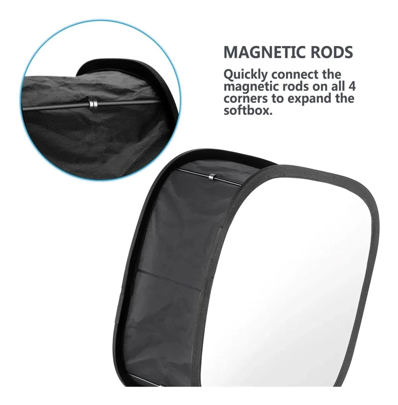 DIFUSOR PLEGABLE PARA LUZ LED IDEAL PARA FOTOGRAFIA Y VIDEO - 2