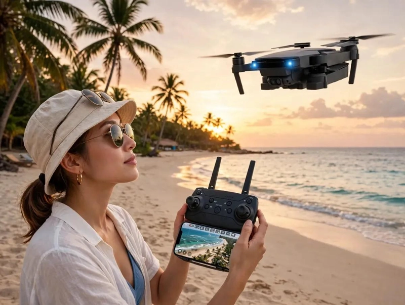 DRON PLEGABLE CON CAMARA HD Y CONTROL REMOTO - 3