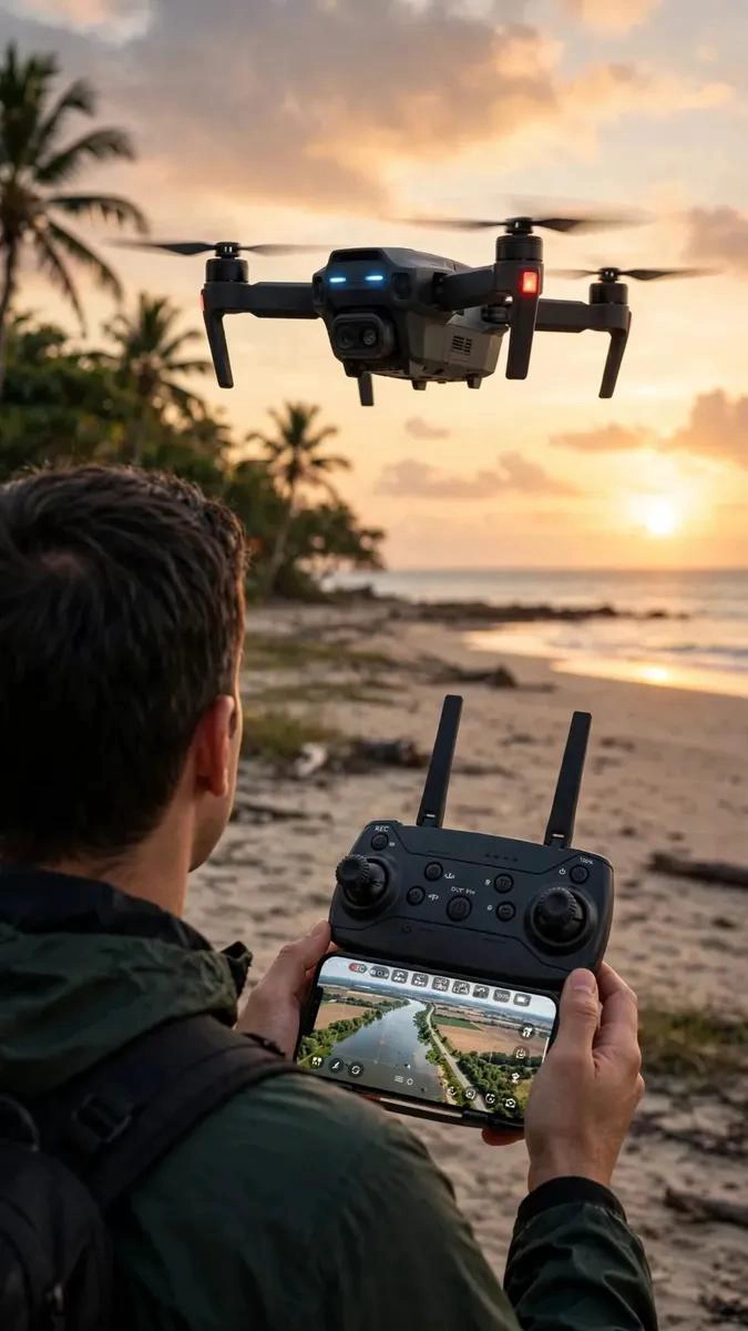 DRON PLEGABLE CON CAMARA HD Y CONTROL REMOTO - 6