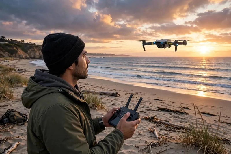 DRON PLEGABLE CON CAMARA HD Y CONTROL REMOTO - 7