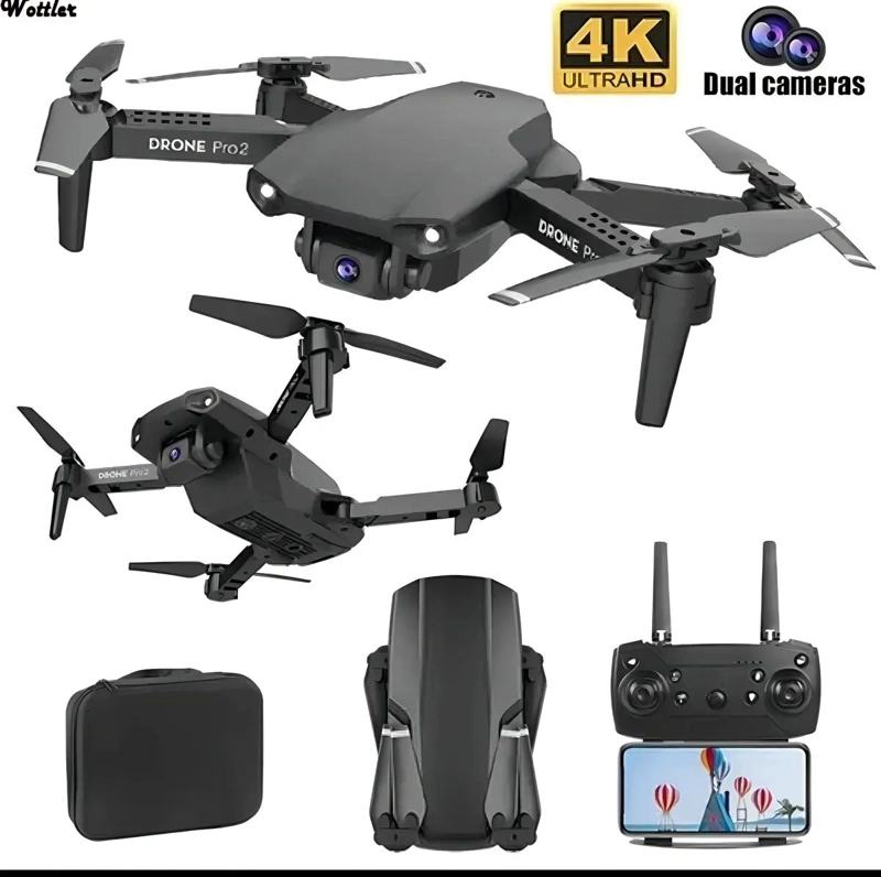 MINI DRON PLEGABLE CON CAMARA 4K Y CONTROL REMOTO ERGONOMICO - 1