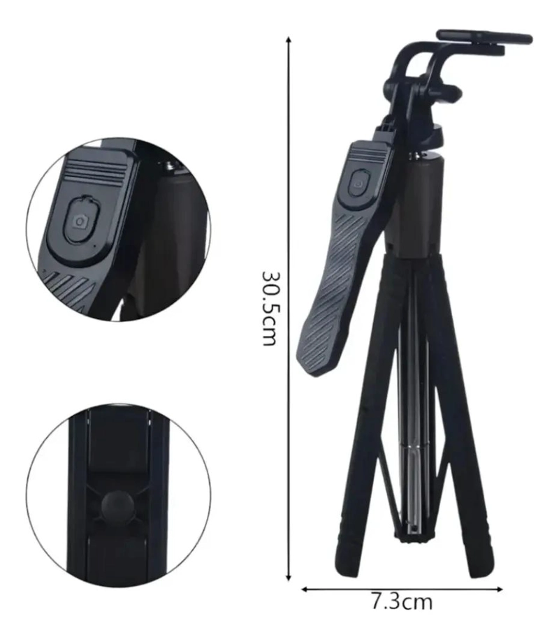 TRIPODE SOPORTE CELULAR CON CONTROL BLUETOOTH PARA FOTOS PERFECTAS - 2