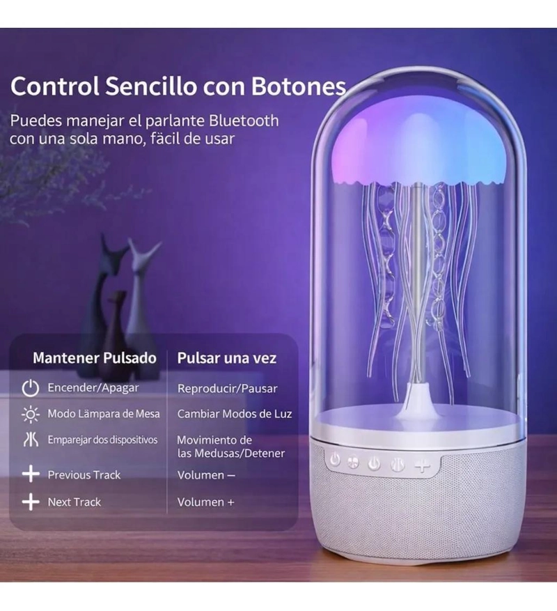 PARLANTE MULTIFUNCIONAL CON LUZ RGB Y DIFUSOR DE AROMAS - 4