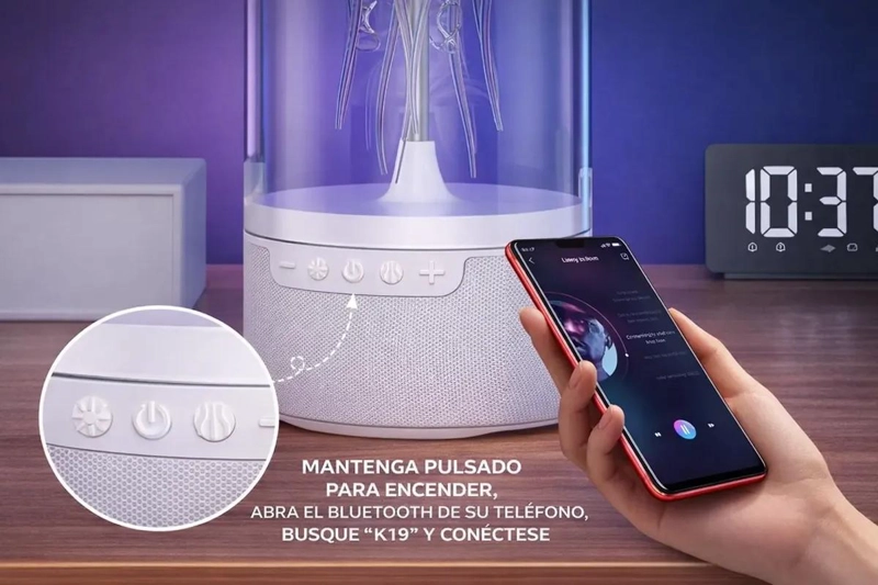 PARLANTE MULTIFUNCIONAL CON LUZ RGB Y DIFUSOR DE AROMAS - 6
