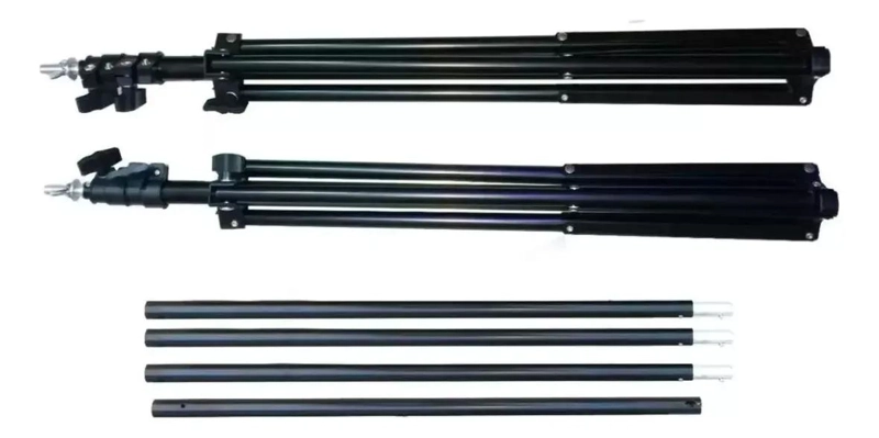 SOPORTE AJUSTABLE PARA TELON FOTOGRAFICO CHROMA KEY - 4