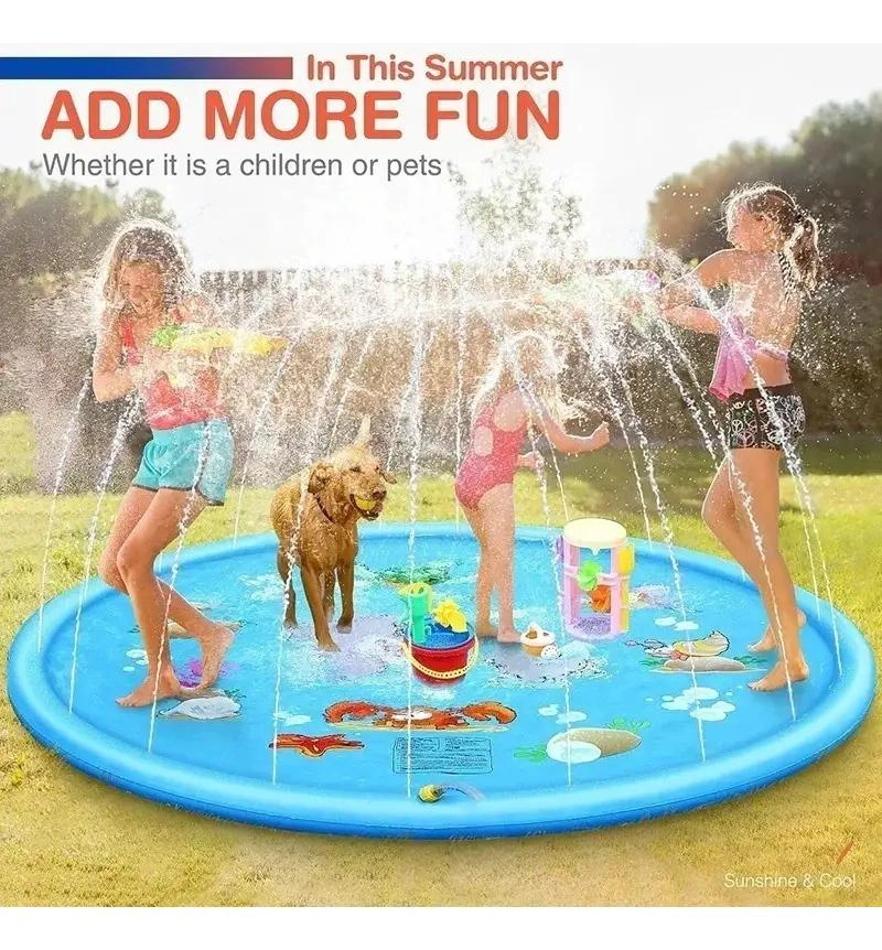 PISCINA INFLABLE PARA NIÑOS Y MASCOTAS DE 170 CM - 2
