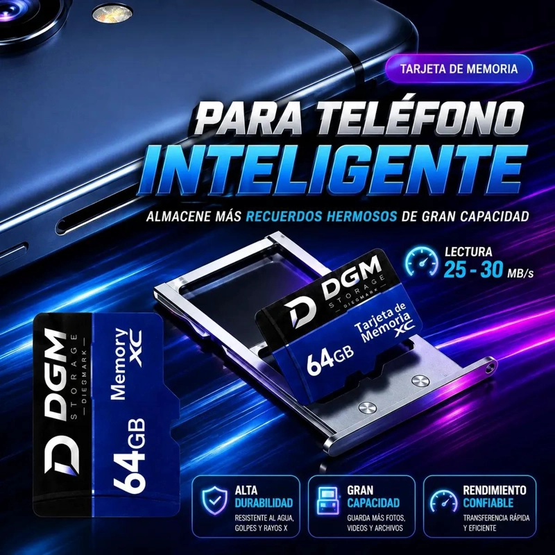 KIT DE MEMORIA MICROSDXC 64GB CON LECTOR USB TIPO C Y SD - 5