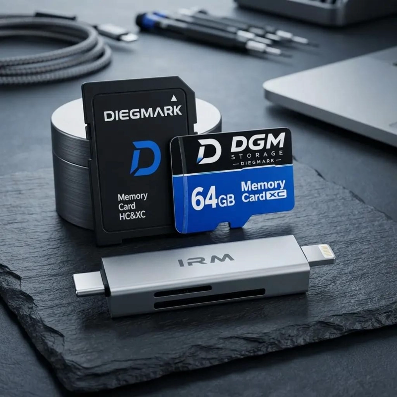 KIT DE MEMORIA MICROSDXC 64GB CON LECTOR USB TIPO C Y SD - 8
