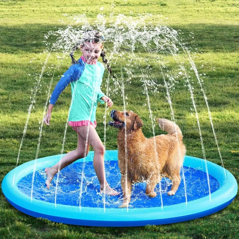 PISCINA PLEGABLE REDONDA 100X100CM PARA NIÑOS Y MASCOTAS - 2