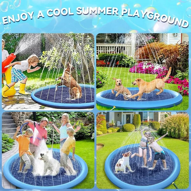 PISCINA PLEGABLE REDONDA 100X100CM PARA NIÑOS Y MASCOTAS - 7