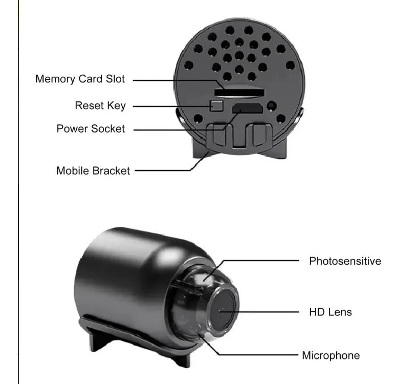 CAMARA INALAMBRICA COMPACTA CON VISION HD PARA SEGURIDAD - 3